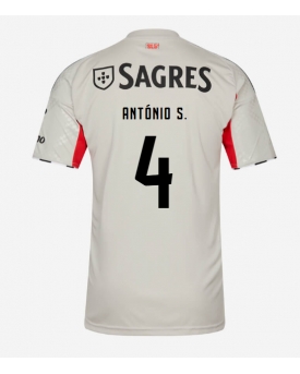Benfica Antonio Silva #4 Maglia Gara Trasferta Repliche 2025-26 Maniche Corte